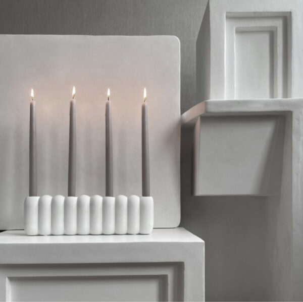 Bougeoir, candle holder en céramique Blanc #101Cphgen