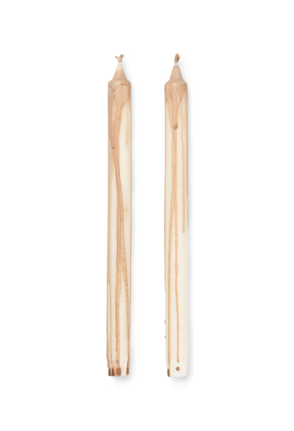 Bougie sèche beige (set of 2) #Fermliving – Image 2