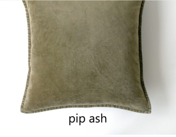 Coussin Pip en velours stonewashed ASH #MlFabrics