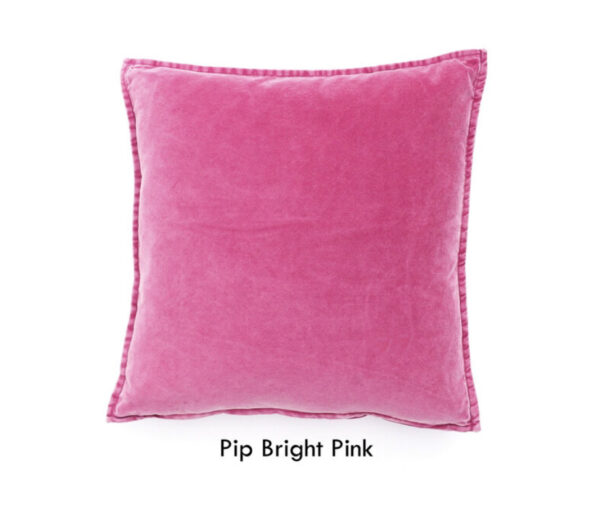 Coussin Pip en velours stonewashed Pink #MLFabrics