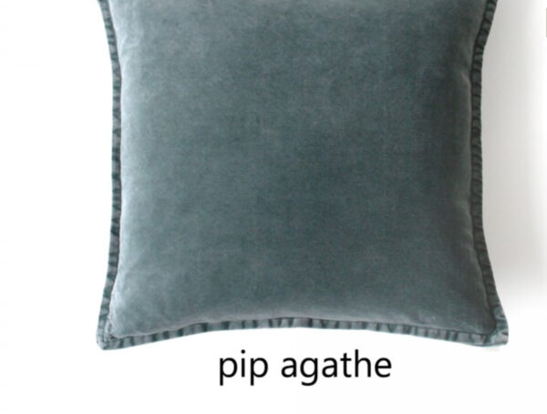 Coussin Pip en velours stonewashed Agathe #Mlfabrics