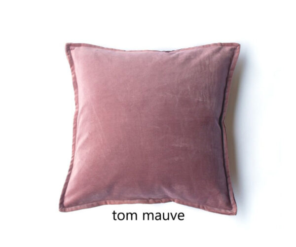 Coussin Tom en velours stonewashed Mauve #Mlfabrics