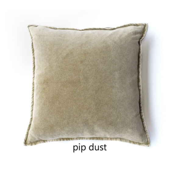 Coussin Pip en velours stonewashed Dust #Mlfabrics