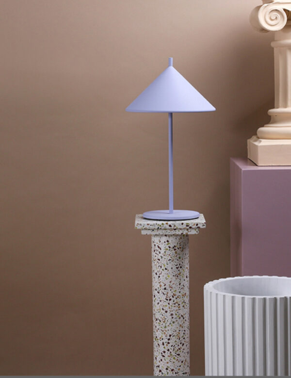 Lampe à poser en métal Lilas mat #Hkliving – Image 3