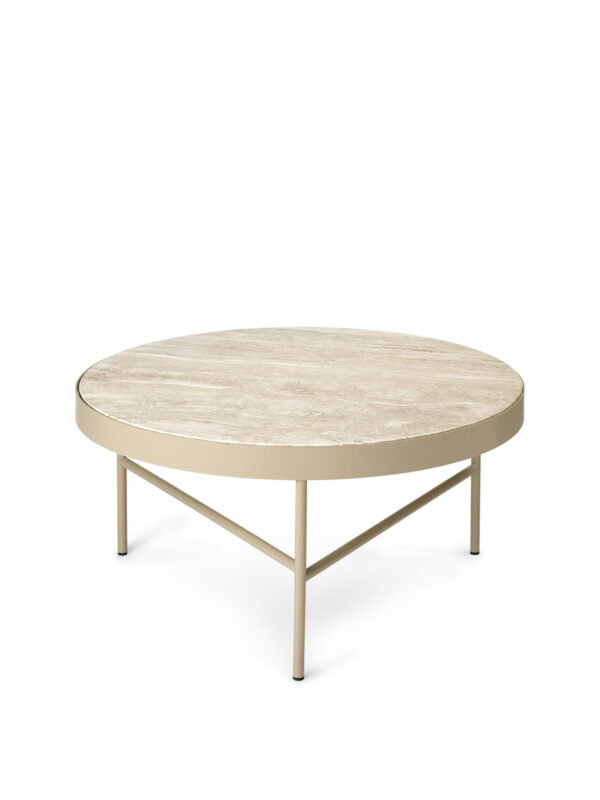 Table basse en travertin et métal by Fermliving – Image 3