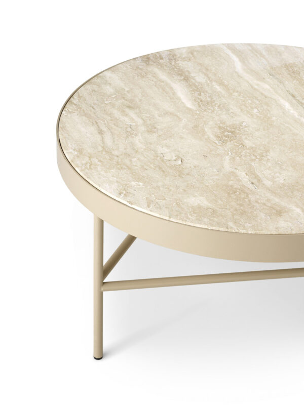 Table basse en travertin et métal by Fermliving – Image 2